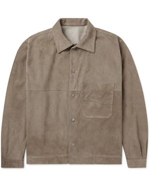 STÒFFA Suede Blouson Jacket - Brown