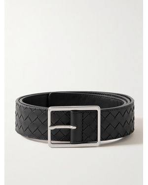 Bottega Veneta 3.5Cm Intrecciato Leather Belt - Black