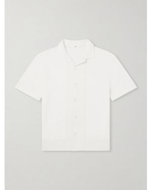 MR P. Camp-Collar Linen And Organic Cotton-Blend Shirt - White