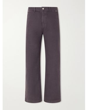 mfpen Straight Cut Organic Straight-Leg Jeans - Purple