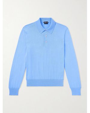 Tom Ford Cotton Polo Shirt - Blue