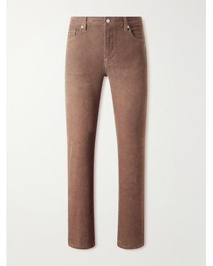 FRAME Modern Straight-Leg Cotton-Blend Corduroy Trousers - Natural