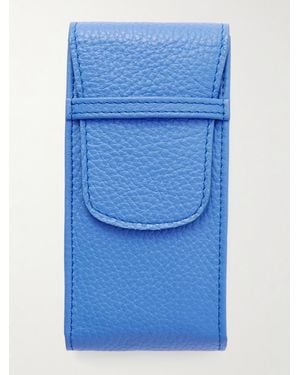 Rapport Portobello Full-Grain Leather Watch Pouch - Blue