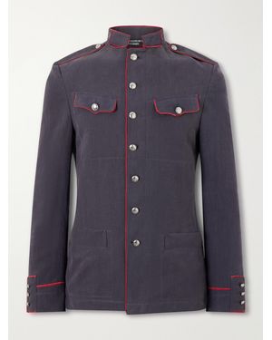 Enfants Riches Deprimes Fireman Linen Blazer - Blue
