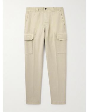 Slowear Tapered Cotton-Blend Cargo Trousers - Natural