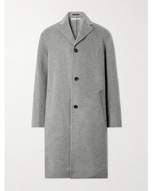 Acne Studios Dalio Wool-Flannel Coat - Grey