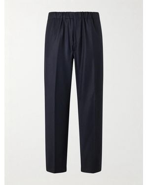 Lardini Straight-Leg Woven Trousers - Blue