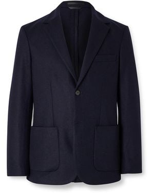 Sunspel Boiled-Wool Blazer - Blue