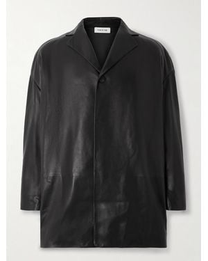 Fear Of God Full-grain Leather Jacket - Black