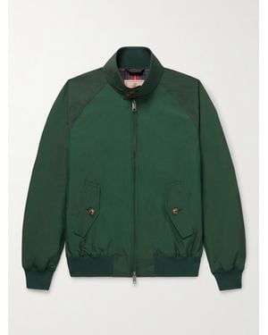 Baracuta G9 Cotton-Blend Harrington Jacket - Green