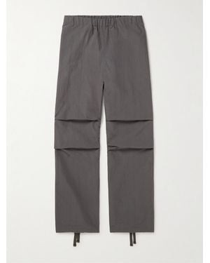 John Elliott Himalayan Straight-Leg Cotton And Nylon-Blend Trousers - Grey