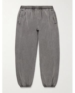 Acne Studios Pale Tapered Cropped Cotton-jersey Joggers - Grey