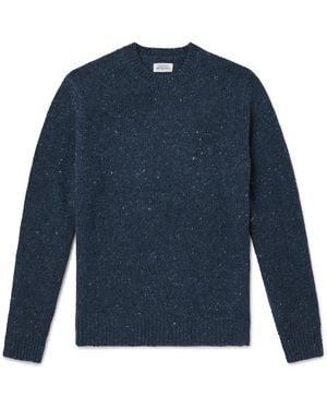 Hartford Donegal Wool-Blend Sweater - Blue