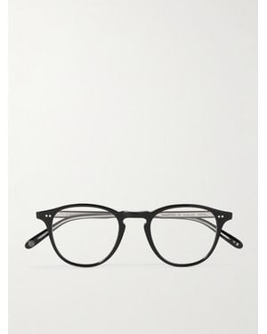 Garrett Leight Hampton Round-Frame Acetate And-Tone Optical Glasses - Black