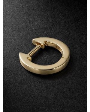 Sydney Evan 14-Karat Single Hoop Earring - Black