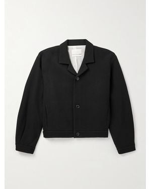 Amomento Cropped Wool-blend Jacket - Black