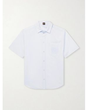 Loewe Paula's Ibiza Logo-Embroidered Cotton-Blend Shirt - White