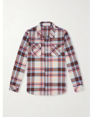 God's True Cashmere Checked Cashmere Shirt - Red