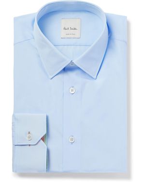 Paul Smith Cotton-Poplin Shirt - Blue