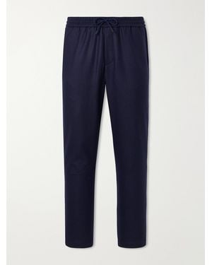 Sease Mindset Straight-Leg Stretch Virgin Wool-Flannel Trousers - Blue