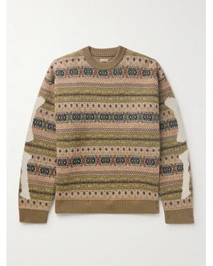 Kapital Fair Isle Wool-Blend Jumper - Natural