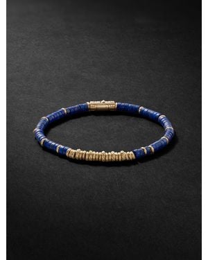 John Hardy Gold Lapis Lazuli Heishi Beaded Bracelet - Black