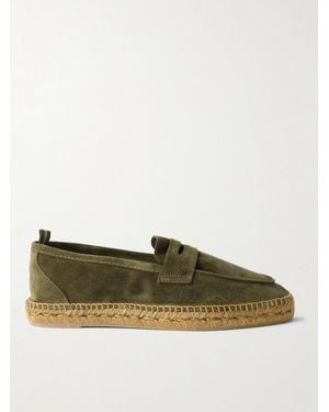 Castañer Nacho Espadrilles aus Veloursleder - Grün