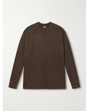 A.PRESSE Cotton-Jersey T-Shirt - Brown