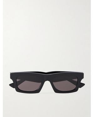 Bottega Veneta New Entry Square-Frame Recycled-Acetate Sunglasses - Schwarz