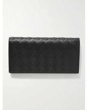 Bottega Veneta Intrecciato Leather Wallet - Black