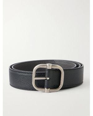 Loewe 3.5Cm Reversible Full-Grain Leather Belt - Black