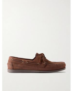 R.M.Williams Islet Suede Boat Shoes - Brown