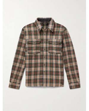 RRL Wool-Blend Flannel Shirt - Brown