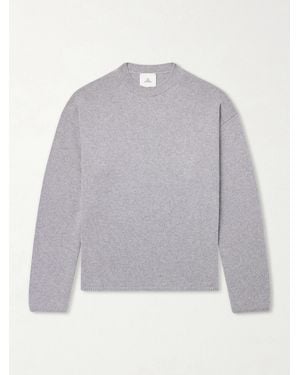 The Elder Statesman Dume Brushed-cashmere Jumper - Grey
