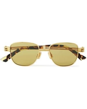 Bottega Veneta Square-Frame-Tone Sunglasses - Metallic