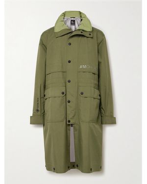 Moncler Logo-appliquéd Gore-tex Paclite® Hooded Parka - Green