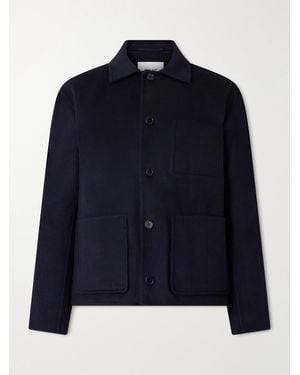 NN07 Morgan 8447 Woven Wool-Blend Twill Jacket - Blue