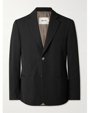 NN07 Timo Recycled-Twill Blazer - Black