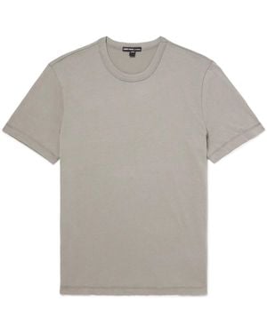 James Perse Lotus Cotton-Jersey T-Shirt - Gray