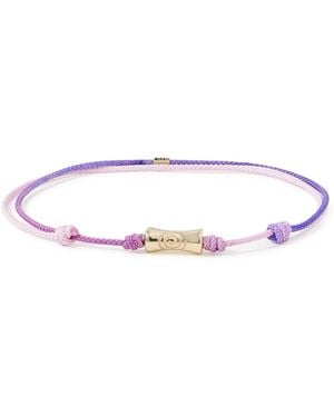Luis Morais 14-Karat And Cord Bracelet - White