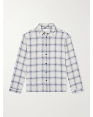 SAGE NATION Strano Checked Twill Shirt - Blue