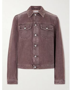 Our Legacy Origin Distressed Denim Jacket - Purple