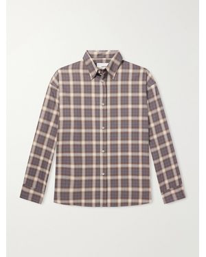 SAGE NATION Chisholm Checked Flannel Shirt - White