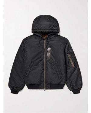 FRIZMWORKS Active Ma-1 Padded Shell Hooded Jacket - Nero