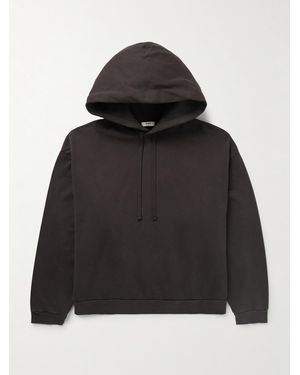 Agolde Salford Oversized Cotton-Jersey Hoodie - Black