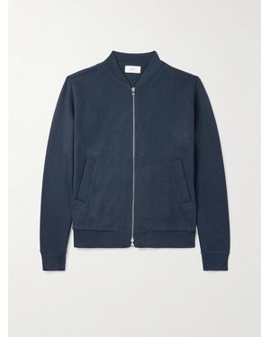 MR P. Cotton Zip-up Sweatshirt - Blue