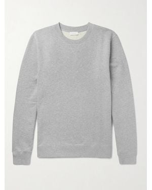 Sunspel Brushed Loopback Cotton-Jersey Sweatshirt - Grey