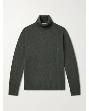 De Petrillo Merino Wool and Cashmere-Blend Rollneck Sweater - Grün