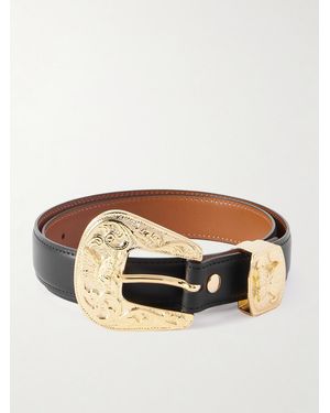 Needles Papillon 2.5Cm Leather Belt - Brown