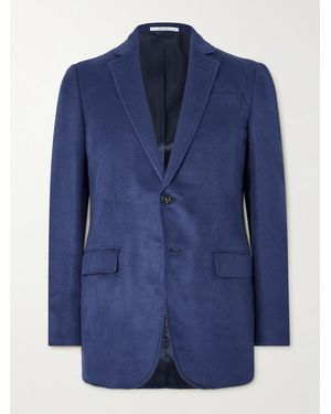 Gabriela Hearst Irving Slim-fit Silk-felt Blazer - Blue